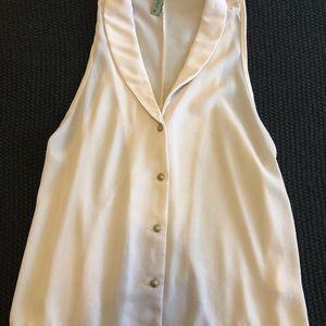 Cream color dressy tank